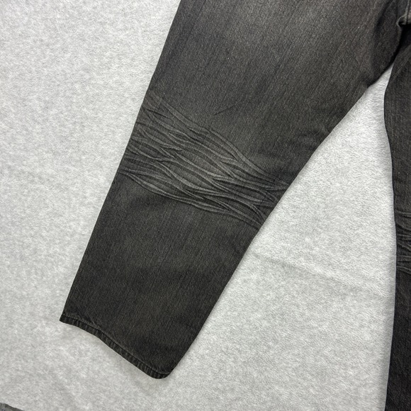 Sean John Jeans Mens 34x30 Black Denim Pants Garvey Y2K Loose Baggy Relaxed Wide - Picture 7 of 14